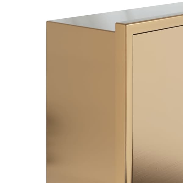 Duschnisch borstad guld 62x32x9 cm rostfritt stål