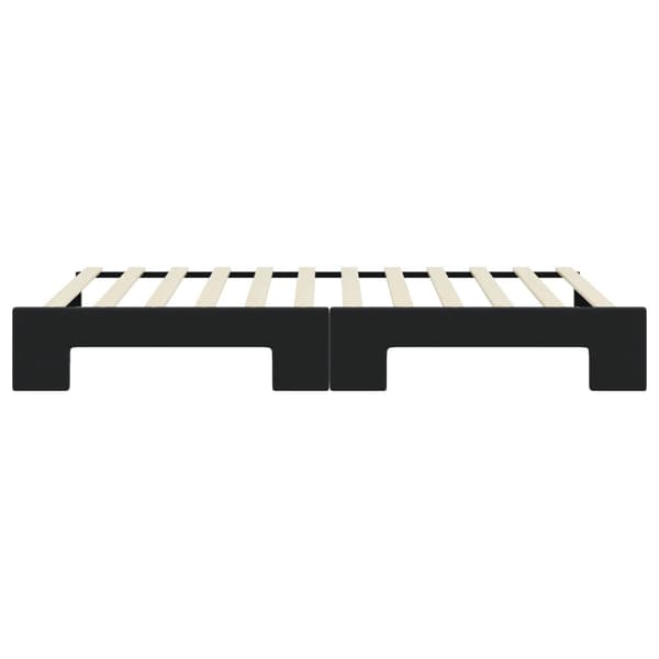 Dagbädd utdragbar svart 100x200 cm sammet