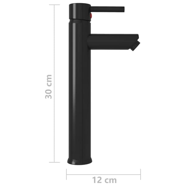Badrumsblandare nickel 12x30 cm