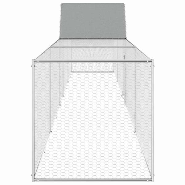 Hönsbur 9x1x1,5 m galvaniserat stål