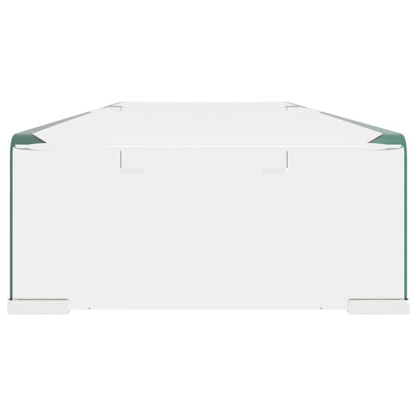 TV-bord klarglas 90x30x13 cm