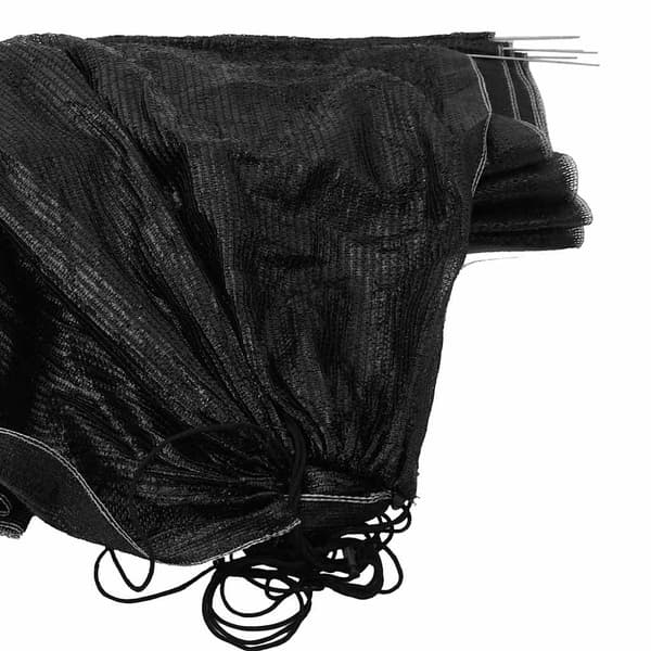 Nättunnlar 4 st svart stål och polyeten