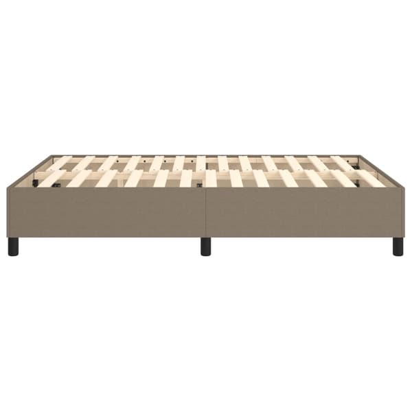 Boxspring-sängram taupe 140x200 cm tyg