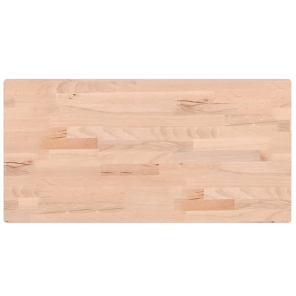 Bordsskiva 80x40x2,5 cm rektangulär massivt bokträ