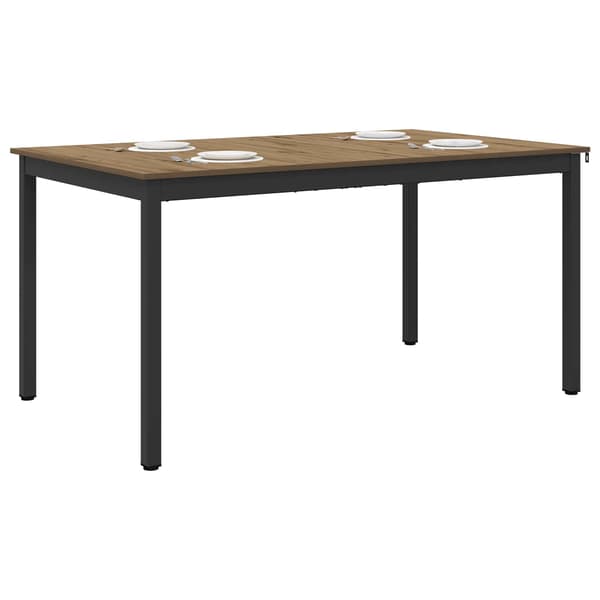 Matbord 150 x 78 x 75 cm METALL Rektangulär