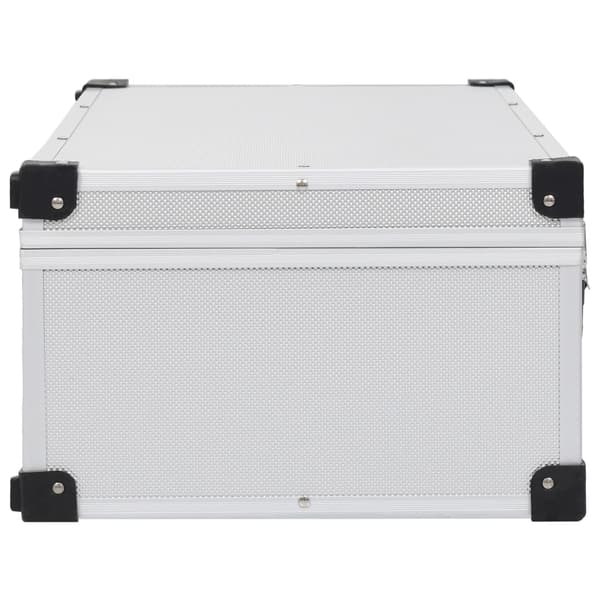 CD-väska för 80 cd-skivor aluminium ABS silver