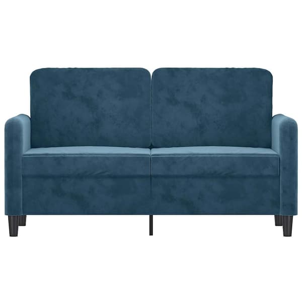 2-sitssoffa blå 120 cm sammet
