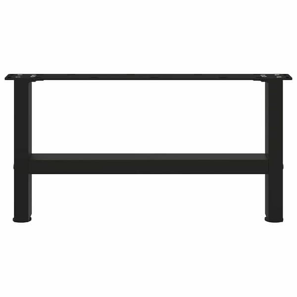 Soffbordsben svarta 2 st 60x(30-31) cm stål