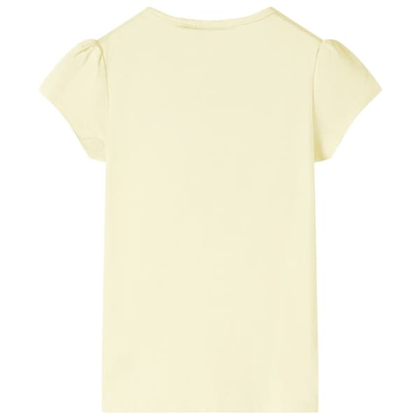 T-shirt för barn mild gul 116