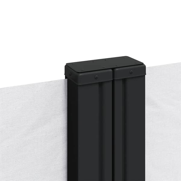 Infällbar sidomarkis vit 120x1000 cm
