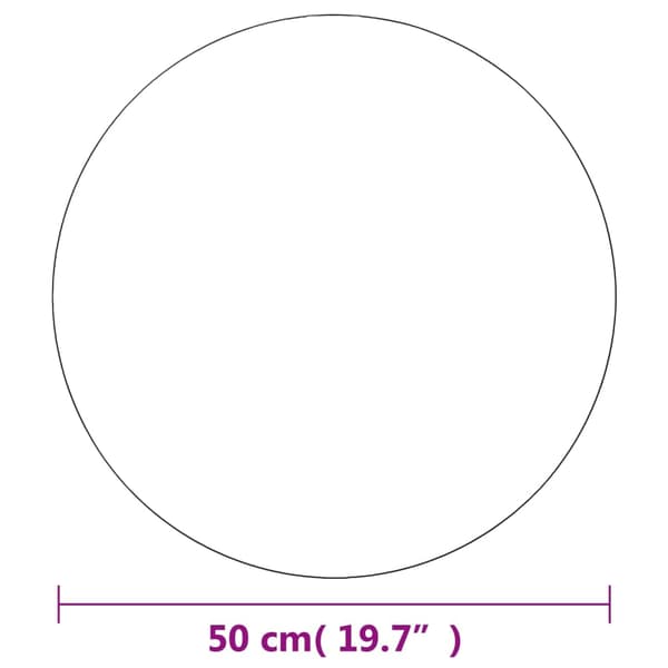 Väggspeglar 2 st 50 cm rund glas