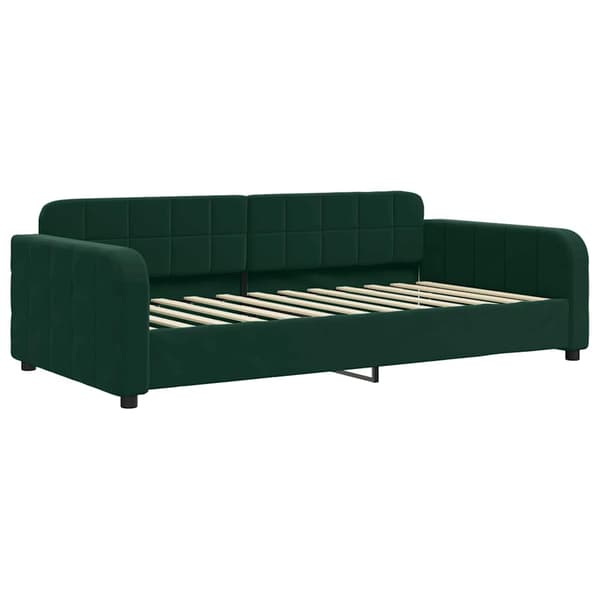 Dagbädd mörkgrön 90x200 cm sammet