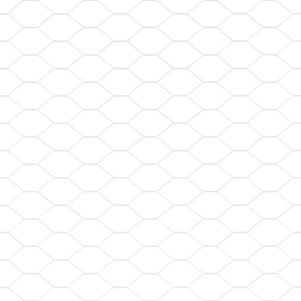 Hexagonstängsel Silver 0,4 x 25 m Galvaniserat stål