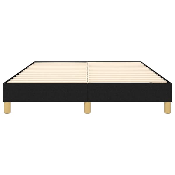 Boxspring-sängram svart 140x190 cm tyg