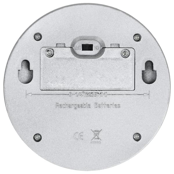 Sollampa vägg LED set 12 st rund silver