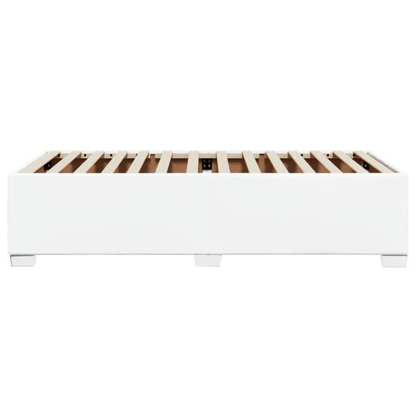 Sängram vit 90x200 cm konstläder