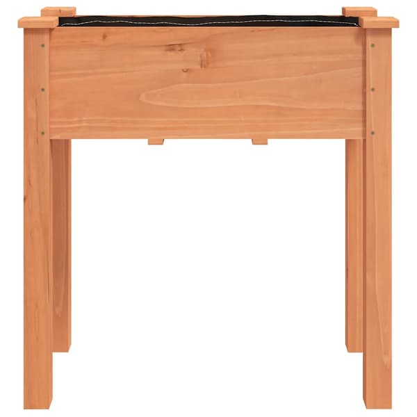 Odlingslåda med foder brun 71x37x76 cm massivt granträ