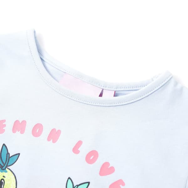 T-shirt för barn ljusblå 140