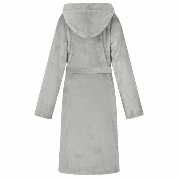 Badräkt Hoodie Grå s Flanell