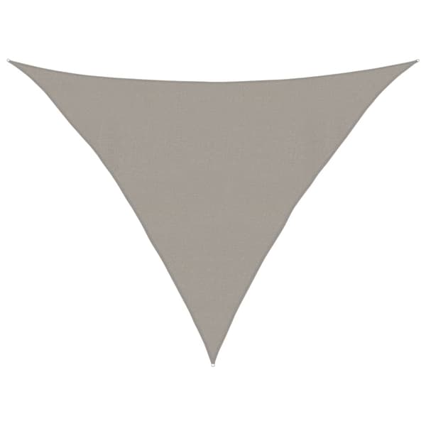 Solsegel 160 g/m² triangulär ljusgrå 4x4x5,8 m HDPE