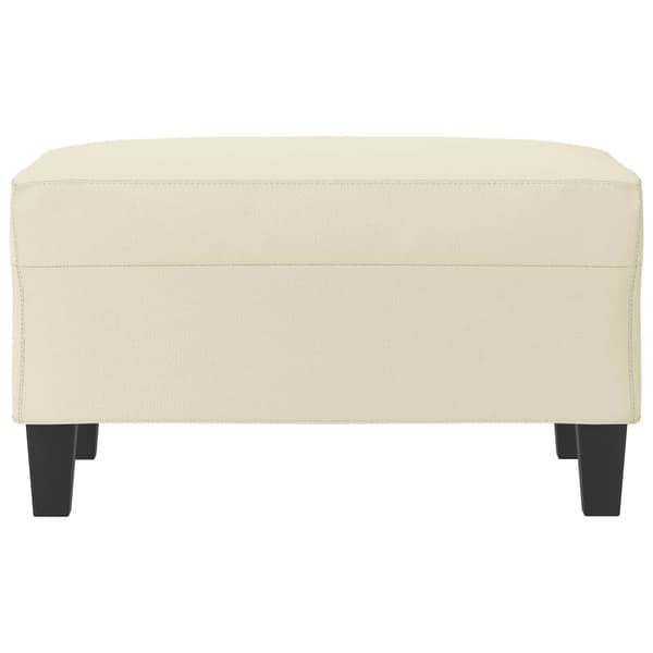 Fotpall gräddvit 70x55x41 cm konstläder