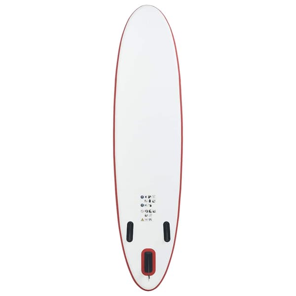 SUP surfingbräda uppblåsbar röd och vit
