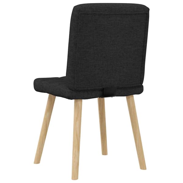 Matstolar 4 st svart tyg
