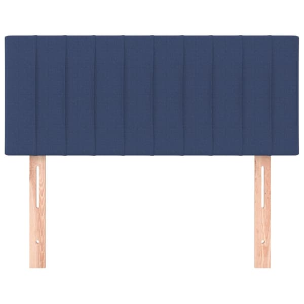Sänggavel blå 90x5x78/88 cm tyg