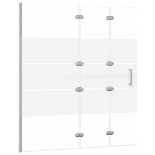 Duschvägg vikbar ESG 120x140 cm vit