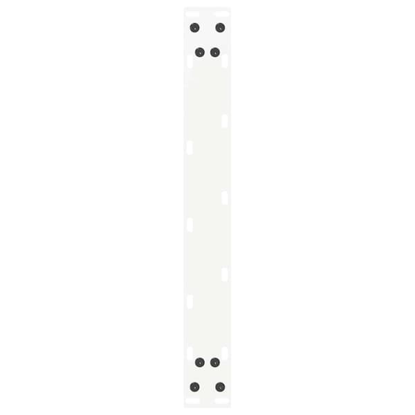 Soffbordsben U-formade 2 st vita 50x(30-31) cm stål