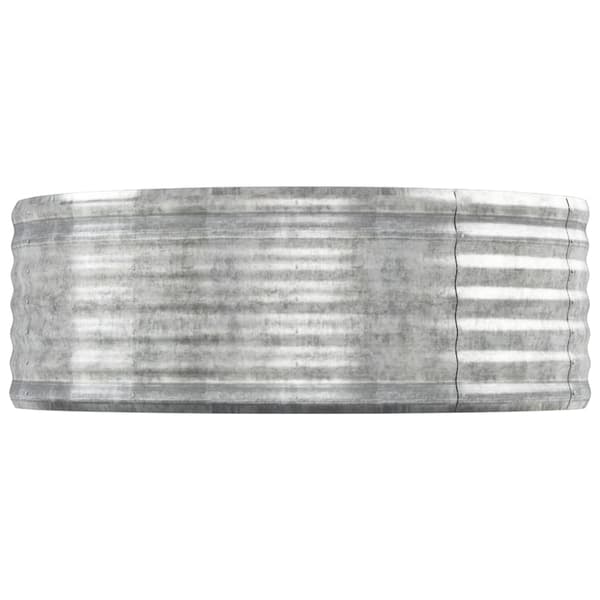 Odlingslåda galvaniserat stål 544x100x36 cm silver