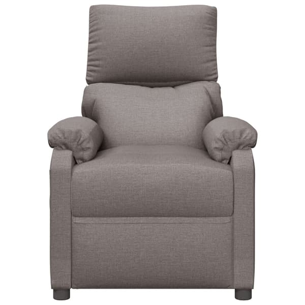 Reclinerfåtölj taupe tyg