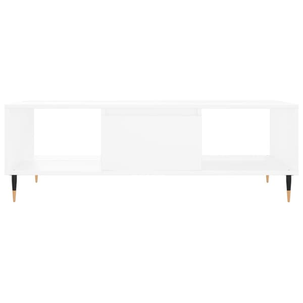 Soffbord vit 104x60x35 cm konstruerat trä