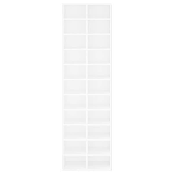 Skoskåp vit 54x34x183 cm konstruerat trä