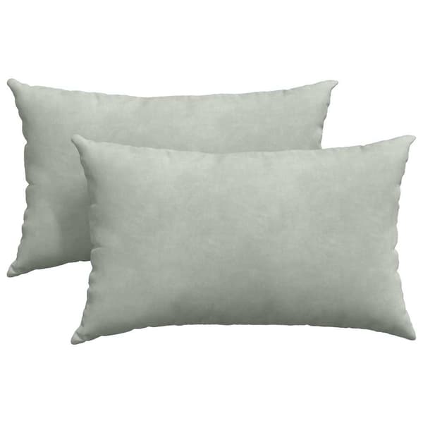 Sofakuddar 2 pcs Ljusgrå 50 x 30 cm Kordread tyg