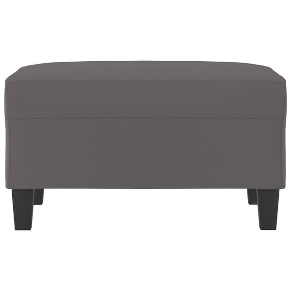 Fotpall grå 70x55x41 cm konstläder