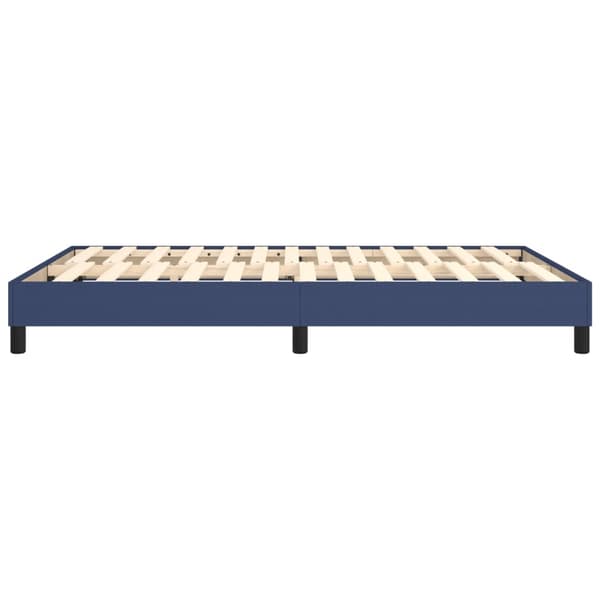 Boxspring-sängram blå 140x200 cm tyg