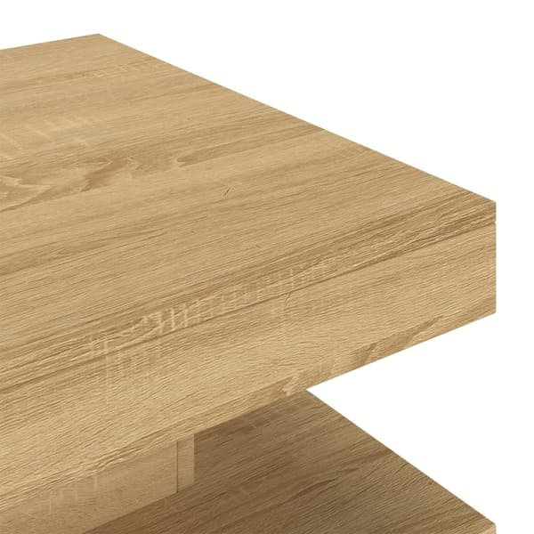 Soffbord ljusbrun 60x60x35 cm MDF
