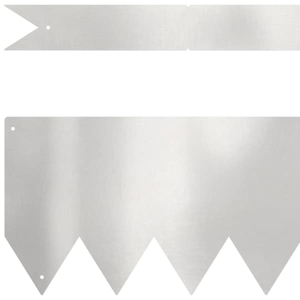 Kant för gräsmatta 50 pcs Silver 100 x 0,05 x 15 cm
