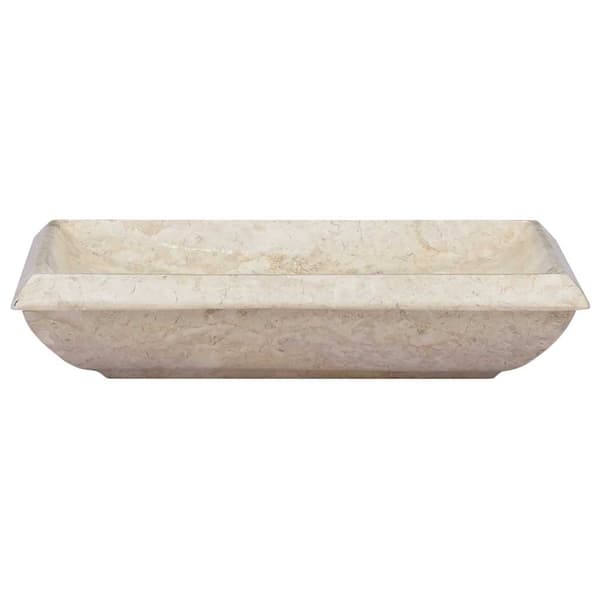 Handfat gräddvit 50x35x10 cm marmor