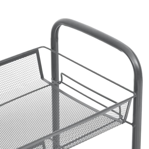 Rullvagn 5 våningar grå 46x26x105 cm järn