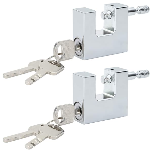 Hänglås 2 pcs Silver Stål