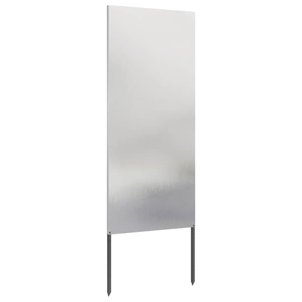 Trädgårds integritetsskärm Silver 50 x 140 cm Rostfritt stål