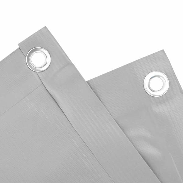 Insynsskydd för balkong grå 600x120 cm PVC