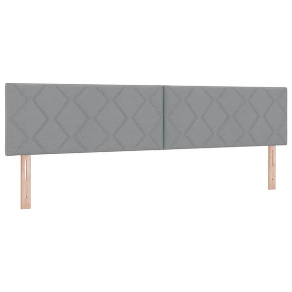 Huvudgavel Ljusgrå 200 cm tyg