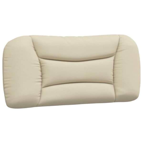 Headboard Cushion "Hvar" Cream 90 cm Fabric
