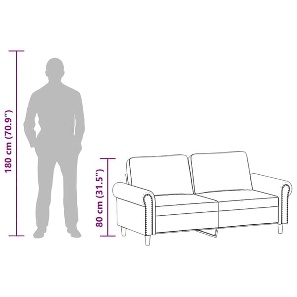 2-sitssoffa svart 140 cm konstläder