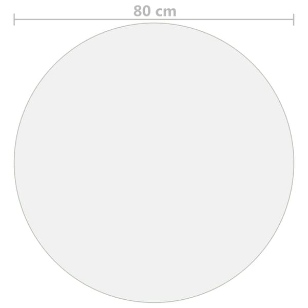 Bordsskydd matt Ø 80 cm 1,6 mm PVC
