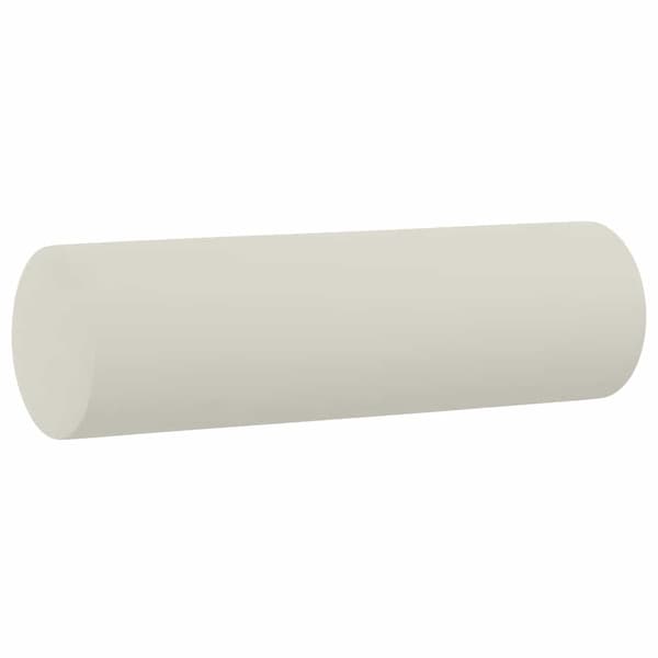 Prydnadskuddar 2 st gräddvit Ø15x50 cm sammet