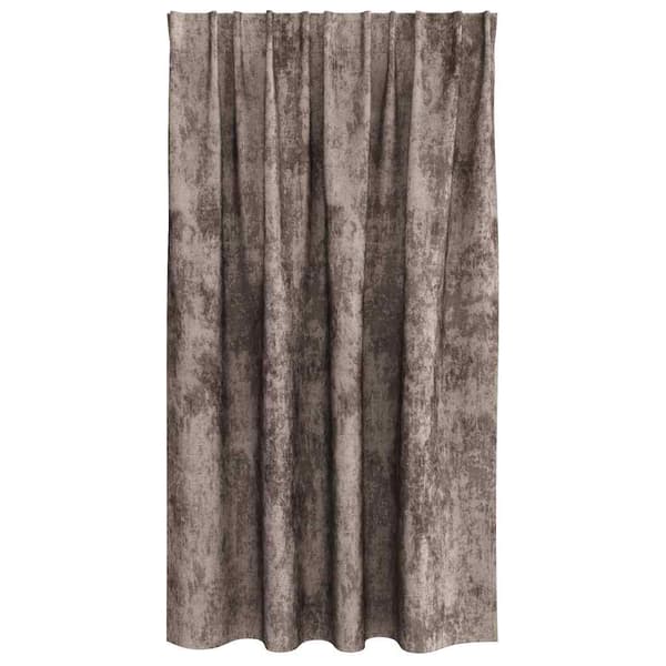 Sammetsgardiner 2 pcs Cappuccino 140 x 140 cm Sammet